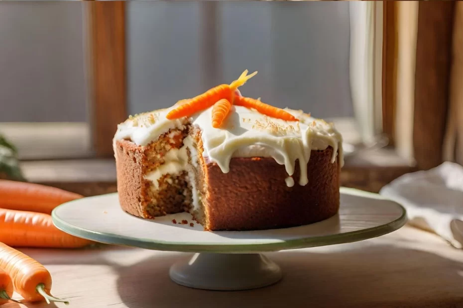 Bolo de Cenoura com Cobertura de Cream Cheese