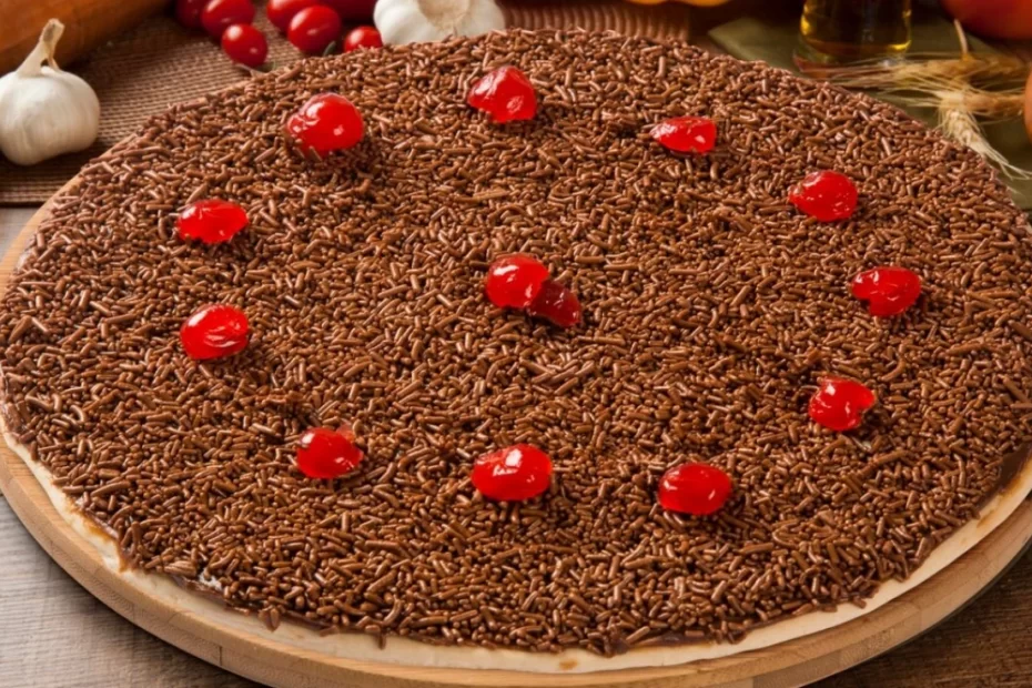 pizza de chocolate