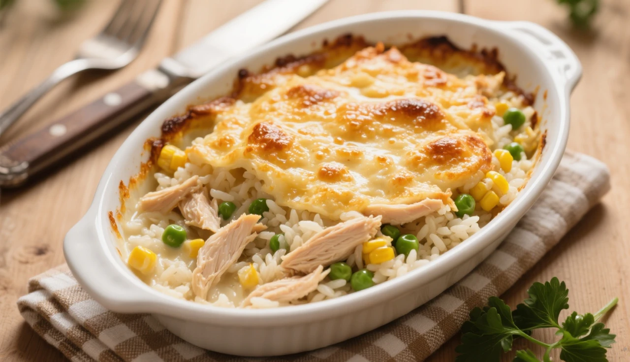 Arroz de Forno Cremoso com Sobras