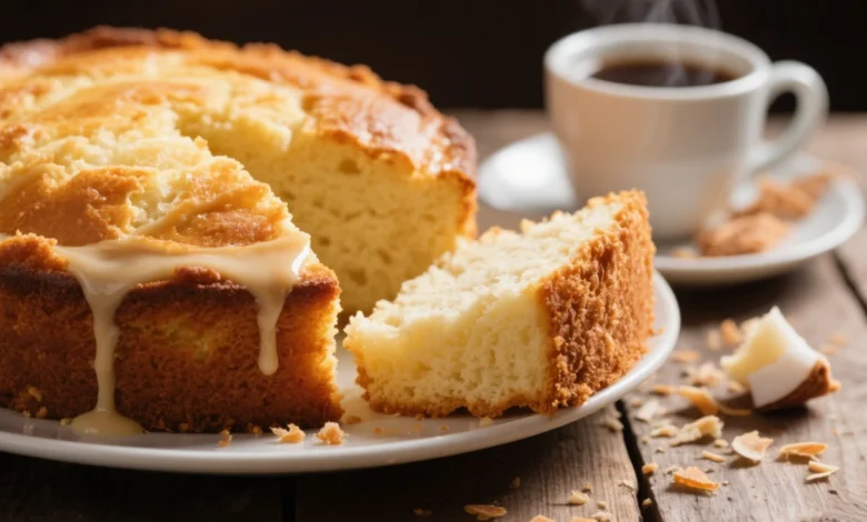 Bolo de Leite Condensado com Coco de Liquidificador – Fofinho e Úmido em 5 Minutos