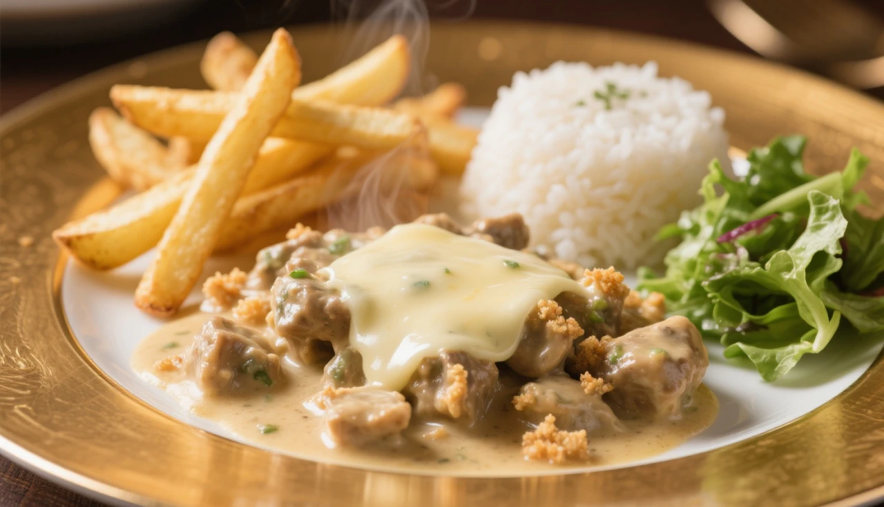 Fricassê de frango cremoso