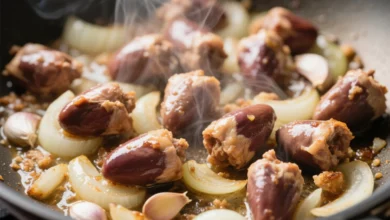 Receita de Coração de Galinha na Panela