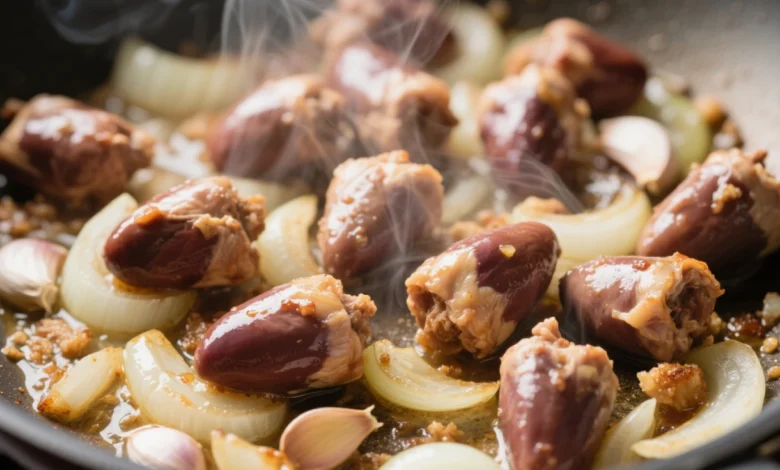 Receita de Coração de Galinha na Panela