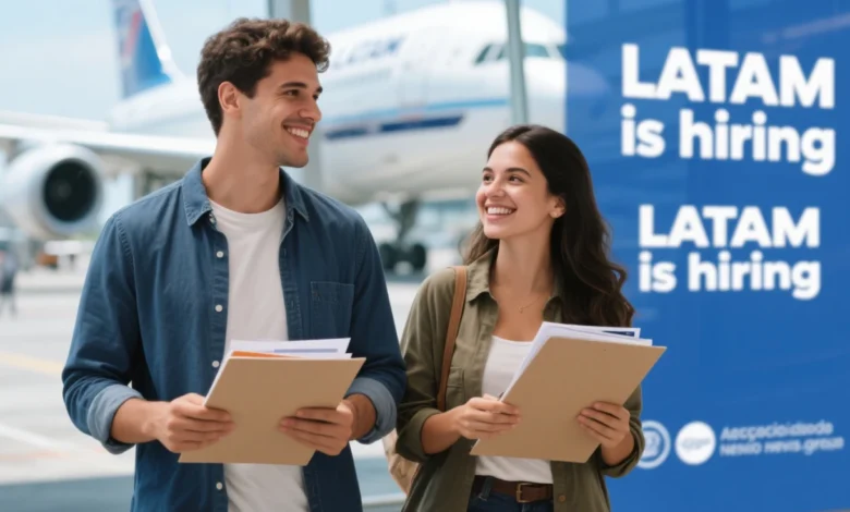 LATAM anuncia novas vagas de emprego