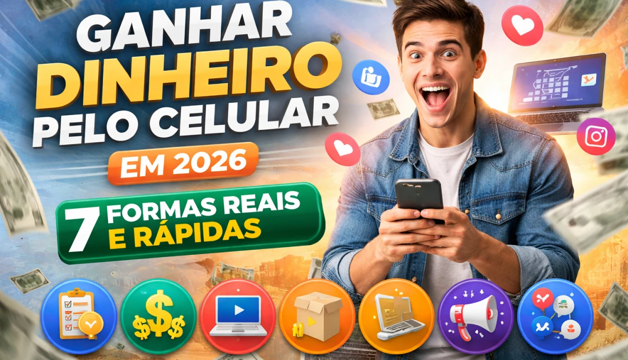 7 Formas de Ganhar Dinheiro Pelo Celular em 2026